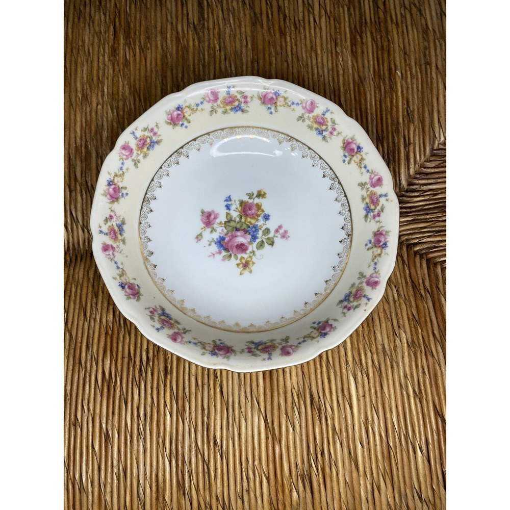 Vintage Gold Castle Hostess 8 3/4" Serving Bowl Bowl Made In Japan